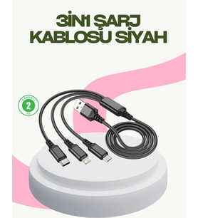 Hızlı Şarj Destekli Çoklu Şarj Kablosu – Seyahat ve Günlük Kullanım