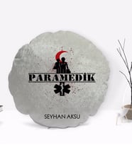 BK Gift Kişiye Özel İsimli Paramedik Tasarımlı Dekoratif Kırlent Yastık-2