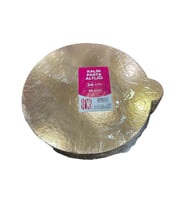 Omeyva Yuvarlak Kalın Altın Pasta Kek Turta Altlığı Tabanı - 24 Cm. - 25 Adetlik Paket