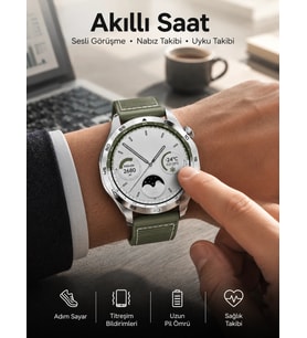 Akıllı Saat Sesli Görüşme Uyku Ve Sağlık Takibi Nfc Uyumlu
