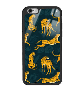 iPhone 6 Plus Leaf Leopar Tasarımlı Glossy Telefon Kılıfı