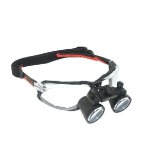 HiperLupa ST245 Doktor Gözlük Apex Kırmızı Çerçeve 2-5X Siyah Loupe