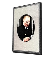 Atatürk Cam Tablo 4 mm Dayanıklı Temperli Cam
