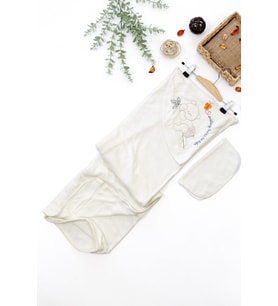 Kız Erkek Bebek Ayıcık Havlu % 100 Pamuk Kumaş STL6606 (Standart)
