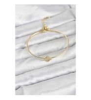 Mey İthalat® Yonca Model Gold Renk Kadın Bileklik