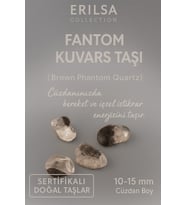 Sertifikalı Fantom Kuvars Taşı Kütle 10-15 mm Cüzdan Boy – Bereket ve İstikrar Enerjisi Taşı (Çok Renkli)