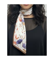 Gelincik Bahçesi Kadınlar Gününe Özel Kravat / Eşarp / Fular 84x23 cm