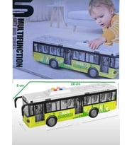 Oyuncak Otobüs Kapıları Açılan Sesli Işıklı Yolcu Seyahat Otobus 28 Cm Kırılmaz Bus