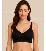 Intive PureForm Balensiz Dikişsiz Kopçasız Dokulu Seamless Bralet Sütyen (5 Renk) (Siyah)