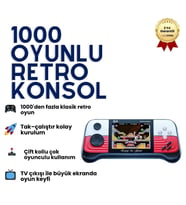 G9 1000 Oyunlu Retro Konsol – Eski Zamanların Keyfini Taşınabilir ve Kolay Kullanımda Yaşayın! (A.Yeşil)