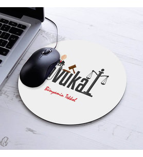 En İyi Avukat Temalı Yuvarlak Mousepad