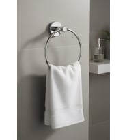 Krom Kaplama Yuvarlak 16 cm Lavabo Havluluk Askılığı