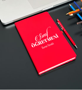 Kişiye Özel Sınıf Öğretmeni Tasarımlı Defter Ve Kalem Seti