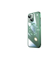 Apple iPhone 14 Plus Uyumlu Kılıf Wireless Şarj Özellikli Sert PC Zore Riksos M-safe Kapak (Koyu Yeşil)