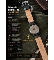 Moonfun Japon Üretim Titanyum Kasa Bayan Kol Saati Hakiki Deri Kordonlu 29 mm CE Belgeli