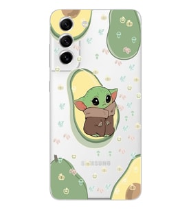 Samsung Galaxy S21 FE Uyumlu Baby Yoda Desenli Şeffaf Telefon Kılıfı