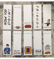 Friends Dizi Desenli Tasarım 10'lu Desenli Kitap Ayraç Seti PYTKKAYR0030