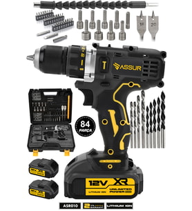 12V Çift Akülü Vidalama ve Metal Şanzımanlı Şarjlı Matkap