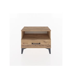 Arges Komodin Tek Raflı Tek Çekmeceli 60x30x48 Çam-Çam