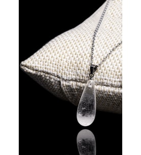 Sertifikalı Doğal Kristal Kuvars Taşı Kolye (Çok Renkli)
