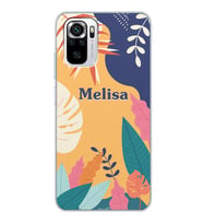 Xiaomi Tropic Flowers Tasarımlı Şeffaf Telefon Kılıfı