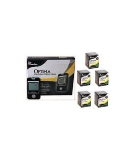 Pratik Şeker Ölçüm Cihazı ve 5 Kutu Strip (50'li) Set