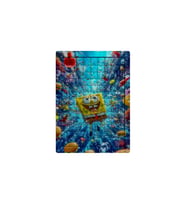 Ghostbastır Design Sünger Bob 99 Parça Ayaklı Puzzle – Dekoratif Çocuk Yapbozu 006