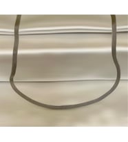 İtalyan Model Hasır Kordon Çelik Silver Unisex Kolye 65 cm (Gümüş)