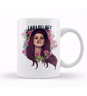 Lana Del Rey Flower Of Lana Kupa Bardak Porselen