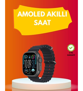 Amoled Ekran 49Mm Tasarım 3 Kordonlu Akıllı Saat
