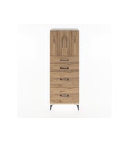 Hyperion Dolap 2 Raflı 4 Çekmeceli 2 Kapaklı 60x44x163 Aytaşı-Çam