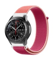E2M Huawei Watch 20mm KRD-03 Hasır Vişne Kordon 