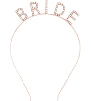 River World Bride Tacı Kristal Taş Bekarlığa Veda Rose Gold