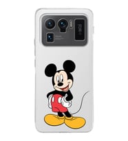 Xiaomi Mi 11 Ultra Uyumlu Kamera Korumalı Kapak Mickey Mouse Tasarımlı Şeffaf Silikon Kılıf
