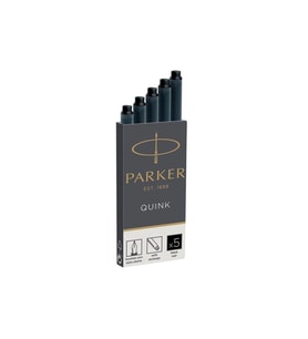 Parker Dolma Kalem Kartuşu Quink Siyah 5 Li (20 Kutu)