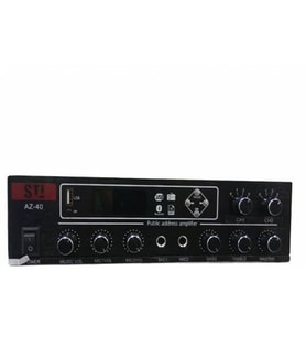 STI AZ-40 2 BÖLGELİ  2X80W STREO-HAT TRAFOLU ANFİ MİKSER/USB/BLUETOOH
