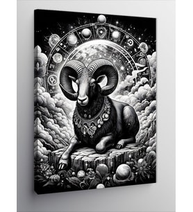 Kanvas Tablo Astrolojik Koç Burcu
