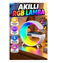 RGB Akıllı Uyku Lambası – Gündoğumu Alarmı, Kablosuz Şarj ve Müzik Çalar