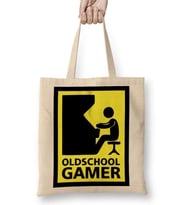 Oldschool Gamer Bez Çanta Uzun Saplı