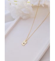 Kişiye Özel 925 Ayar Gümüş Minimalist Gün Batımı Manzara Kolye (Gold)