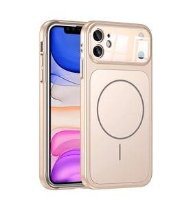 Apple iPhone 11 Kılıf Zore M-Safe Şarj Özellikli Kamera Korumalı Formen Kapak