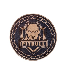 PİTBULL - Deri PEÇ2 - Arma - Askeri Patch pitbul peç patch (Bej)