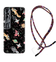 Tecno Spark 6 6 Go 8C 8 Pro 7 7 Pro Kılıf Boyun Asklı Rasta Silikon Planet Animals 1771