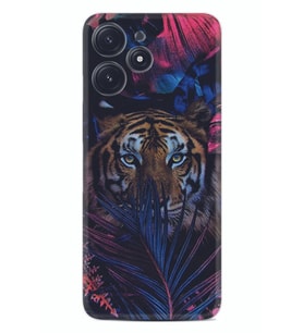 Xiaomi Poco M6 Pro 5G Kılıf Desenli Silikon Flowers Tiger 1319