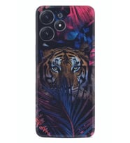 Xiaomi Poco M6 Pro 5G Kılıf Desenli Silikon Flowers Tiger 1319