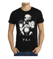 Bant Giyim - Naruto Kakashi Sasuke Sakura Siyah Erkek Tişört