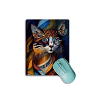 SonicTouch DragonLi Kedi Figürlü Kaymaz Taban Pürüzsüz Yüzey Gamer Oyuncu Dikişsiz Mouse Pad 17x21cm