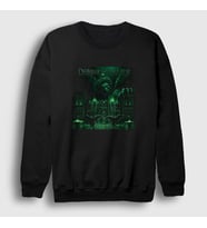Presmono Unisex Siyah Castle Demons And Wizards Sweatshirt 395937tt