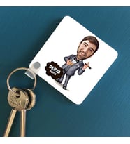Kişiye Özel Patron Karikatürlü Anahtarlık