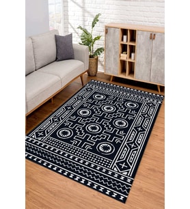Dijital Kaymaz Taban Yıkanabilir Renkli Salon Halısı Mutfak Halısı Yolluk ND-SD-929 (Çok Renkli)